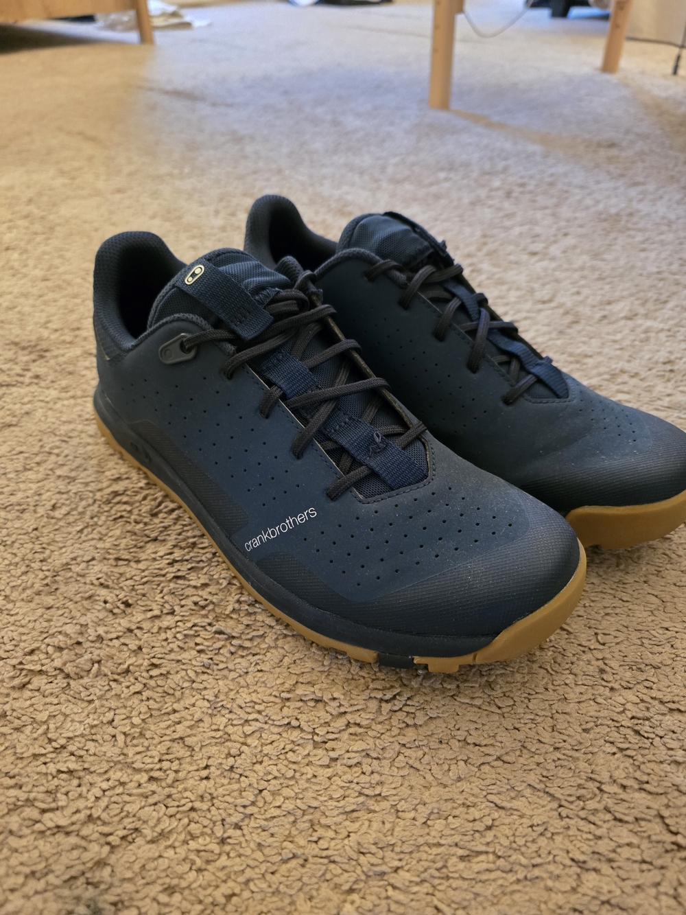 Crankbrothers Men's Navy Blue Cycling Shoes with Gum Sole